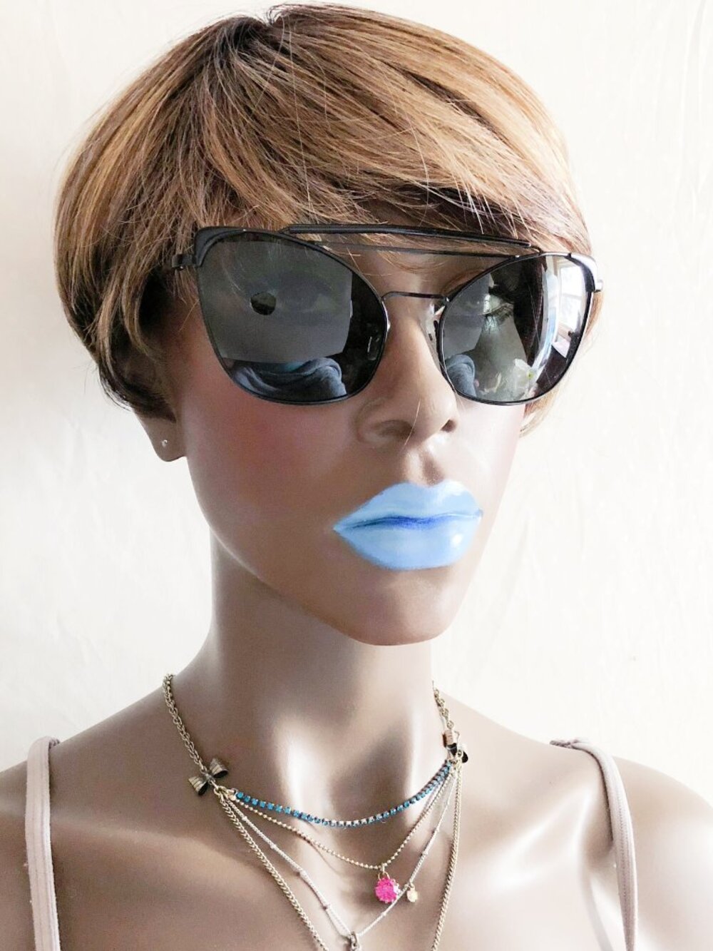 Black Modern Cat Eye Sunglasses